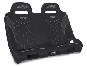 Polaris RZR XP4 Turbo Rear Suspension Bench Seat - PRP Seats - RST - Black/Grey - `16-`21